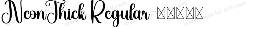 NeonThick Regular字体转换